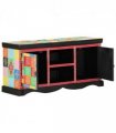 vidaXL TV Cabinet Multicolour 100 x 35 x 50 cm Solid Mango Wood