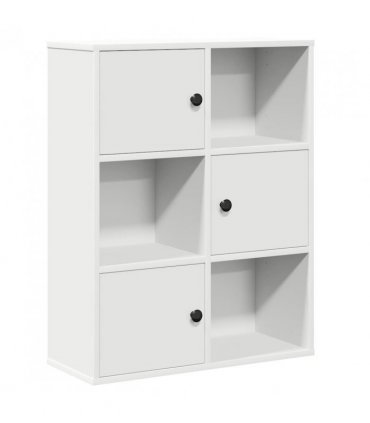 vidaXL Bookcase White 60x24x76.5 cm Engineered Wood