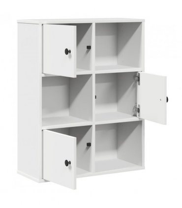 vidaXL Bookcase White 60x24x76.5 cm Engineered Wood