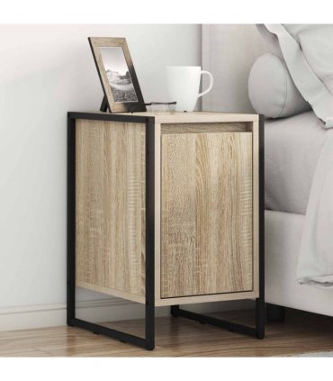 vidaXL Bedside Table Sonoma 39.5 x 30 x 50 cm Engineered Wood