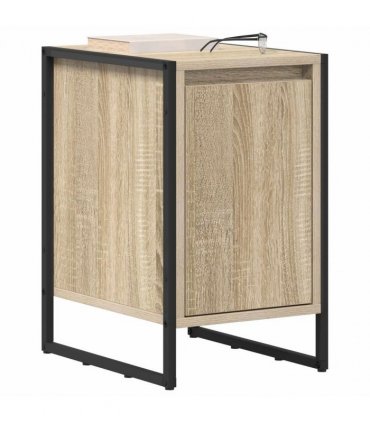 vidaXL Bedside Table Sonoma 39.5 x 30 x 50 cm Engineered Wood