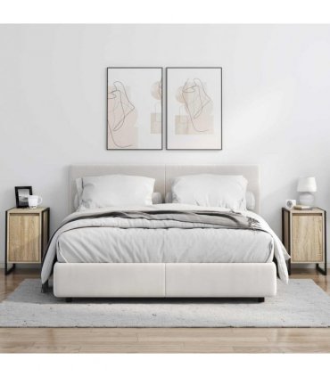 vidaXL Bedside Table Sonoma 39.5 x 30 x 50 cm Engineered Wood