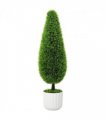 vidaXL Artificial Pine Green 24 x 24 x 90 cm Plastic
