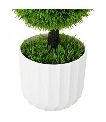 vidaXL Artificial Pine Green 24 x 24 x 90 cm Plastic