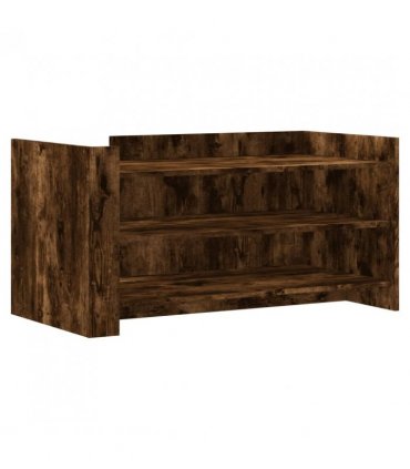 vidaXL Coffee Table Smoked Oak 100x50x50 cm Engineered Wood