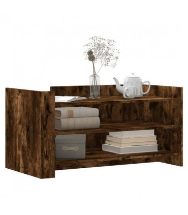 vidaXL Coffee Table Smoked Oak 100x50x50 cm Engineered Wood