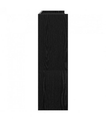 vidaXL Shoe Rack Black 80x25x81 cm Engineered Wood