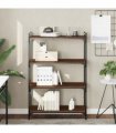vidaXL Bookcase 4-Tier Brown Oak 80x30x120 cm Engineered Wood