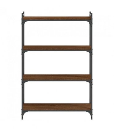 vidaXL Bookcase 4-Tier Brown Oak 80x30x120 cm Engineered Wood