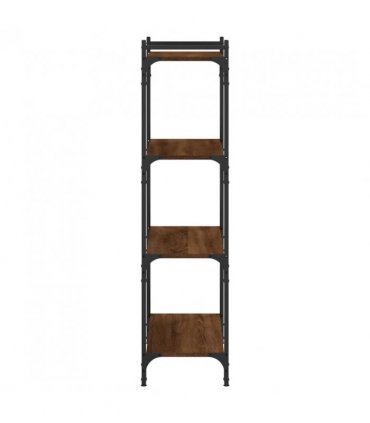 vidaXL Bookcase 4-Tier Brown Oak 80x30x120 cm Engineered Wood