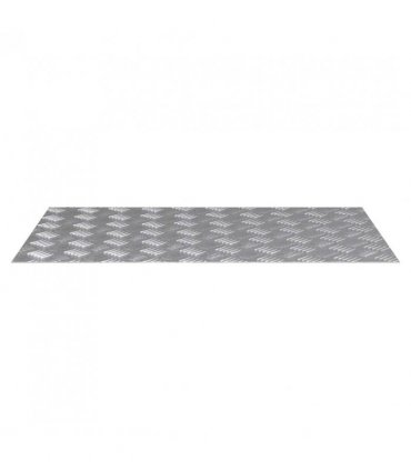 vidaXL Stair Tread Rectangular 4 pcs Silver 80 x 50 cm Aluminium