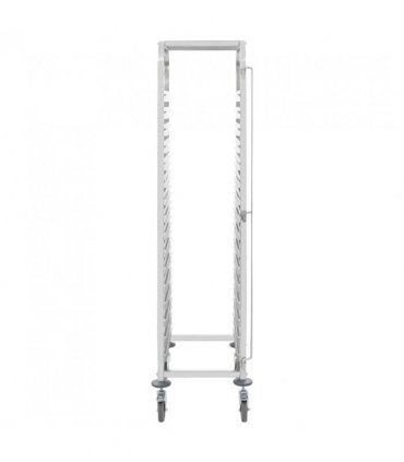 vidaXL Kitchen Trolley for 16 Trays 38x55x163 cm Stainless Steel