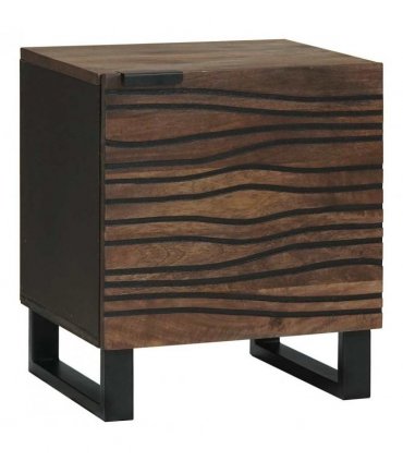 vidaXL Bedside Cabinet 2 pcs Walnut 40 x 33 x 46 cm Engineered Wood