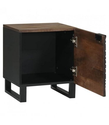 vidaXL Bedside Cabinet 2 pcs Walnut 40 x 33 x 46 cm Engineered Wood