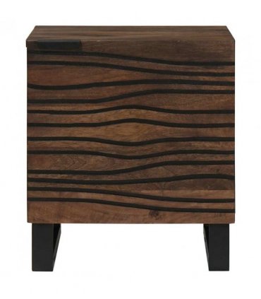 vidaXL Bedside Cabinet 2 pcs Walnut 40 x 33 x 46 cm Engineered Wood