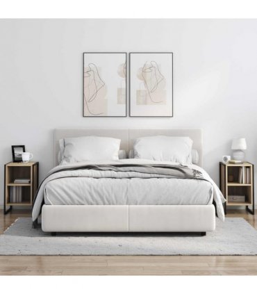 vidaXL Bedside Table 2 pcs Sonoma 39.5 x 30 x 50 cm Engineered Wood