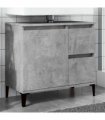 vidaXL Sink Cabinet Concrete Grey 65x33x60 cm Engineered Wood