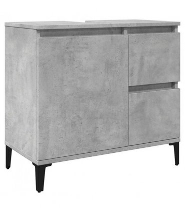 vidaXL Sink Cabinet Concrete Grey 65x33x60 cm Engineered Wood