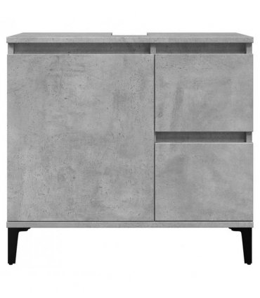 vidaXL Sink Cabinet Concrete Grey 65x33x60 cm Engineered Wood