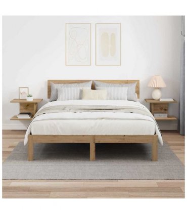 vidaXL Bedside Table 2 pcs Artisan Oak 40 x 30 x 25 cm Engineered Wood