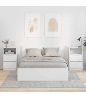 vidaXL Bedside Tables 2 pcs White 40 x 30 x 467 cm Engineered Wood