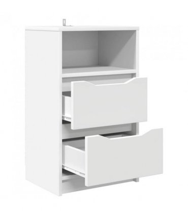 vidaXL Bedside Tables 2 pcs White 40 x 30 x 467 cm Engineered Wood