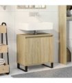 vidaXL Bathroom Cabinet Sonoma Oak 58x33x60 cm Engineered Wood