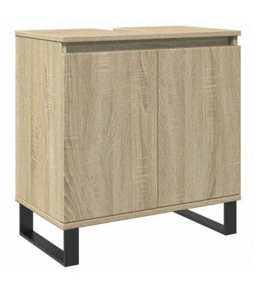 vidaXL Bathroom Cabinet Sonoma Oak 58x33x60 cm Engineered Wood