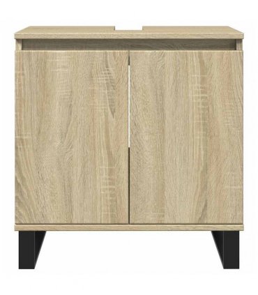 vidaXL Bathroom Cabinet Sonoma Oak 58x33x60 cm Engineered Wood