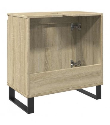vidaXL Bathroom Cabinet Sonoma Oak 58x33x60 cm Engineered Wood
