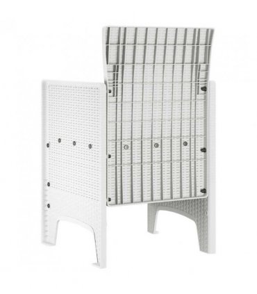vidaXL Garden Chair 2 pcs White 53 x 49 x 85 cm Polypropylene