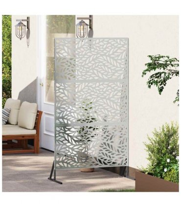 vidaXL Privacy Screen 100 x 50 x 180 cm Galvanised Steel Silver