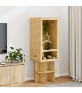 vidaXL Terrarium Brown 50 x 50 x 100 cm OSB