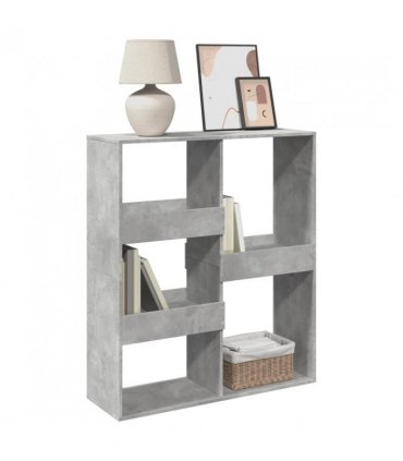 vidaXL Book Cabinet/Room Divider Concrete Grey 100x33x115 cm