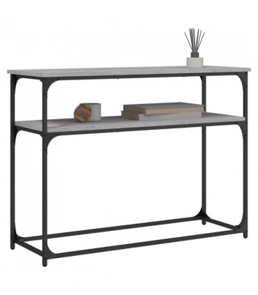 vidaXL Console Table Grey Sonoma 100x35.5x75 cm Engineered Wood
