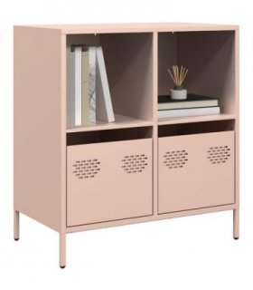 vidaXL Sideboard Pink 68x39x73.5 cm Cold-rolled Steel