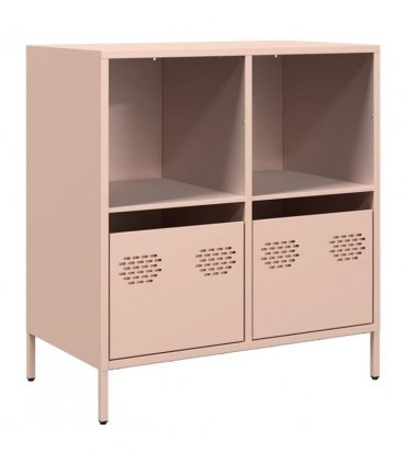 vidaXL Sideboard Pink 68x39x73.5 cm Cold-rolled Steel