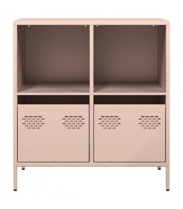 vidaXL Sideboard Pink 68x39x73.5 cm Cold-rolled Steel