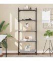 vidaXL Bookcase 5-Tier Grey Sonoma 60x30x154 cm Engineered Wood