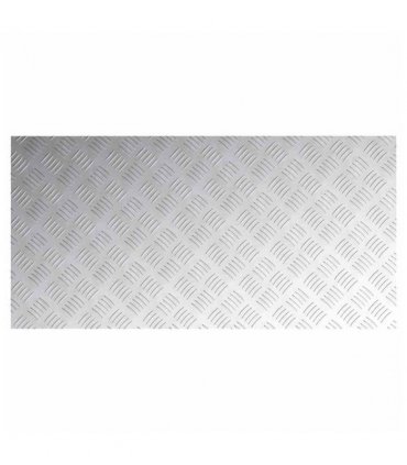 vidaXL Stair Tread Rectangular 2 pcs Silver 100 x 50 cm Aluminium
