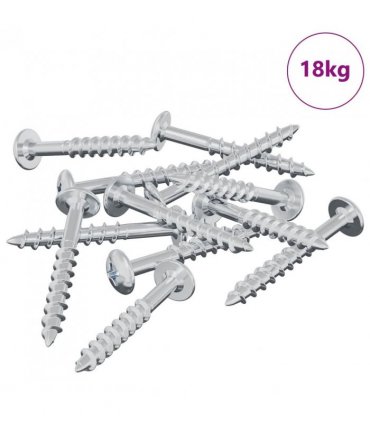 vidaXL Screw 7792 pcs Silver 9.8 x 35 mm Iron