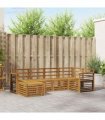 vidaXL Sofa Sets 6 pcs Natural Solid Acacia Wood
