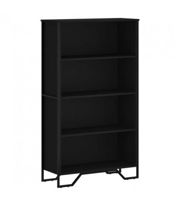 vidaXL Bookcase Black 80x31x137.5 cm Engineered Wood