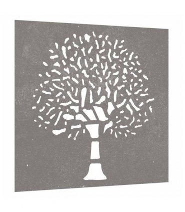 vidaXL Garden Wall Decoration 55x55 cm Corten Steel Tree Design
