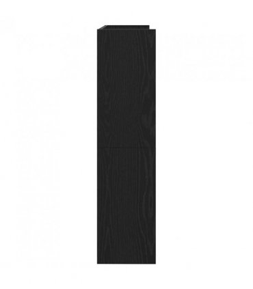 vidaXL Shoe Rack Black 80x25x100 cm Engineered Wood