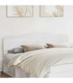 vidaXL Headboard Gloss White Engineered wood