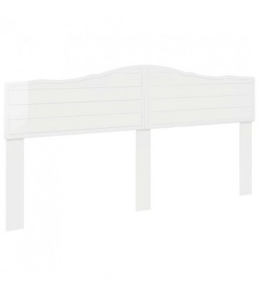 vidaXL Headboard Gloss White Engineered wood