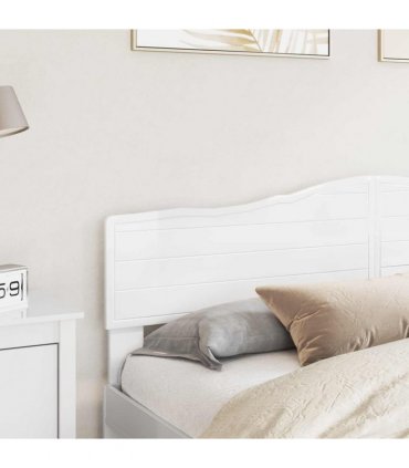 vidaXL Headboard Gloss White Engineered wood