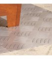 vidaXL Stair Tread Square 4 pcs Silver 40 x 40 cm Aluminium