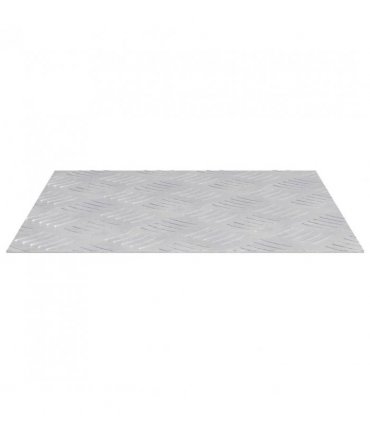 vidaXL Stair Tread Square 4 pcs Silver 40 x 40 cm Aluminium